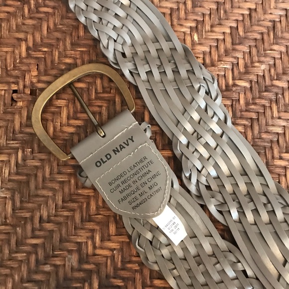 Grey Old Navy Braided Belt - Picture 3 of 5